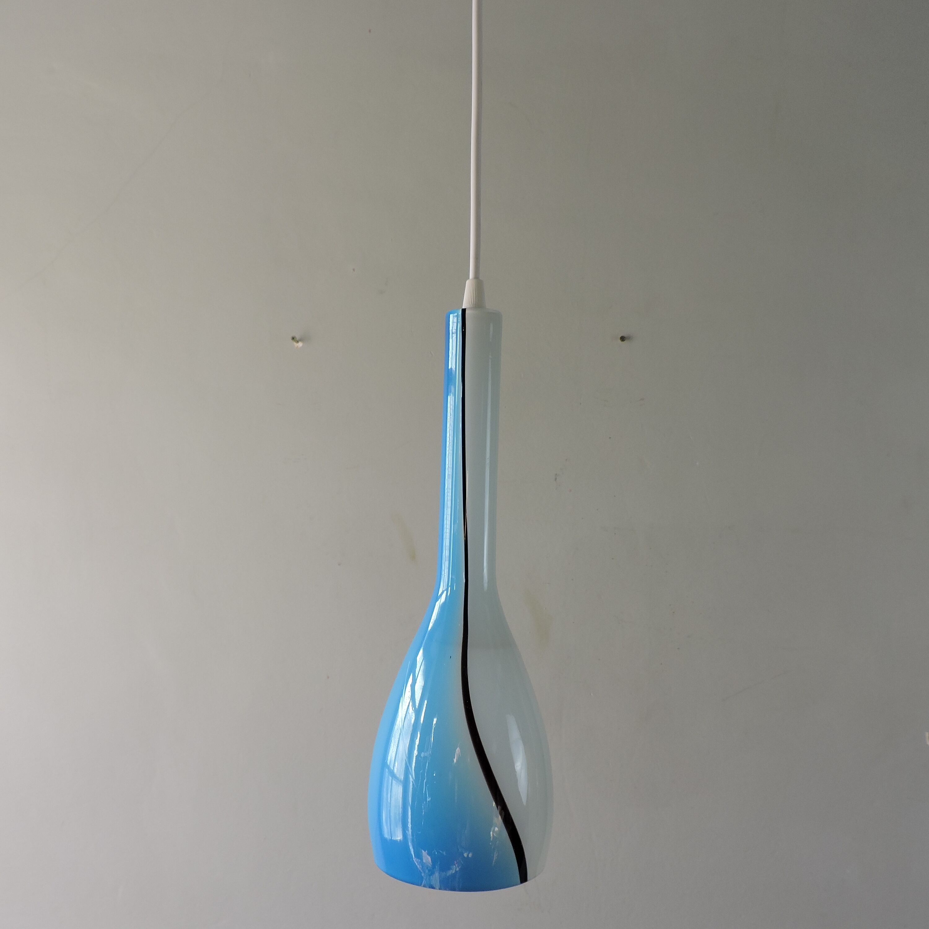 Vintage Murano pendant lamp Luciano Vistosi Italy 1960s