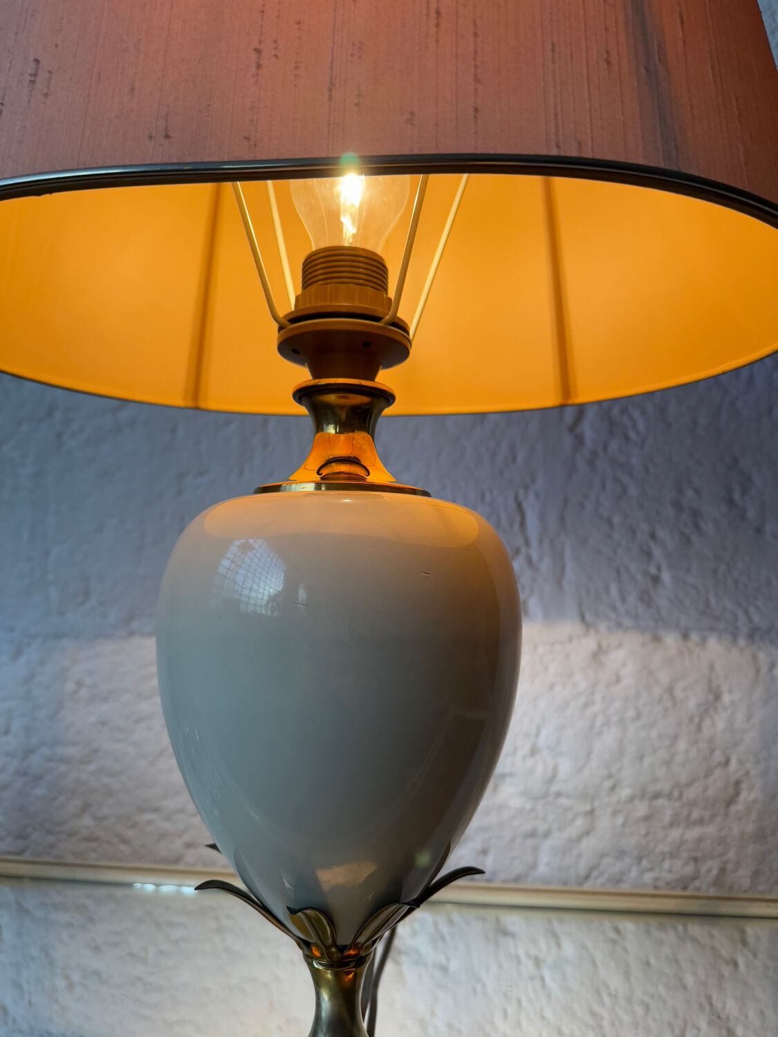 Pineapple Egg Lamp by Le Dauphin, 1970s