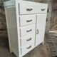 Brocante commode blanc crème des années 50