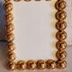 Pair of art deco photo frames in gilded bronze and gilded brass