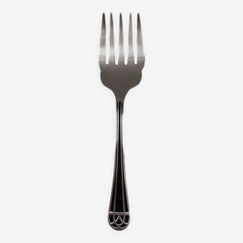 Christofle talisman fourchette servir poisson laque chine noir metal argente tbe