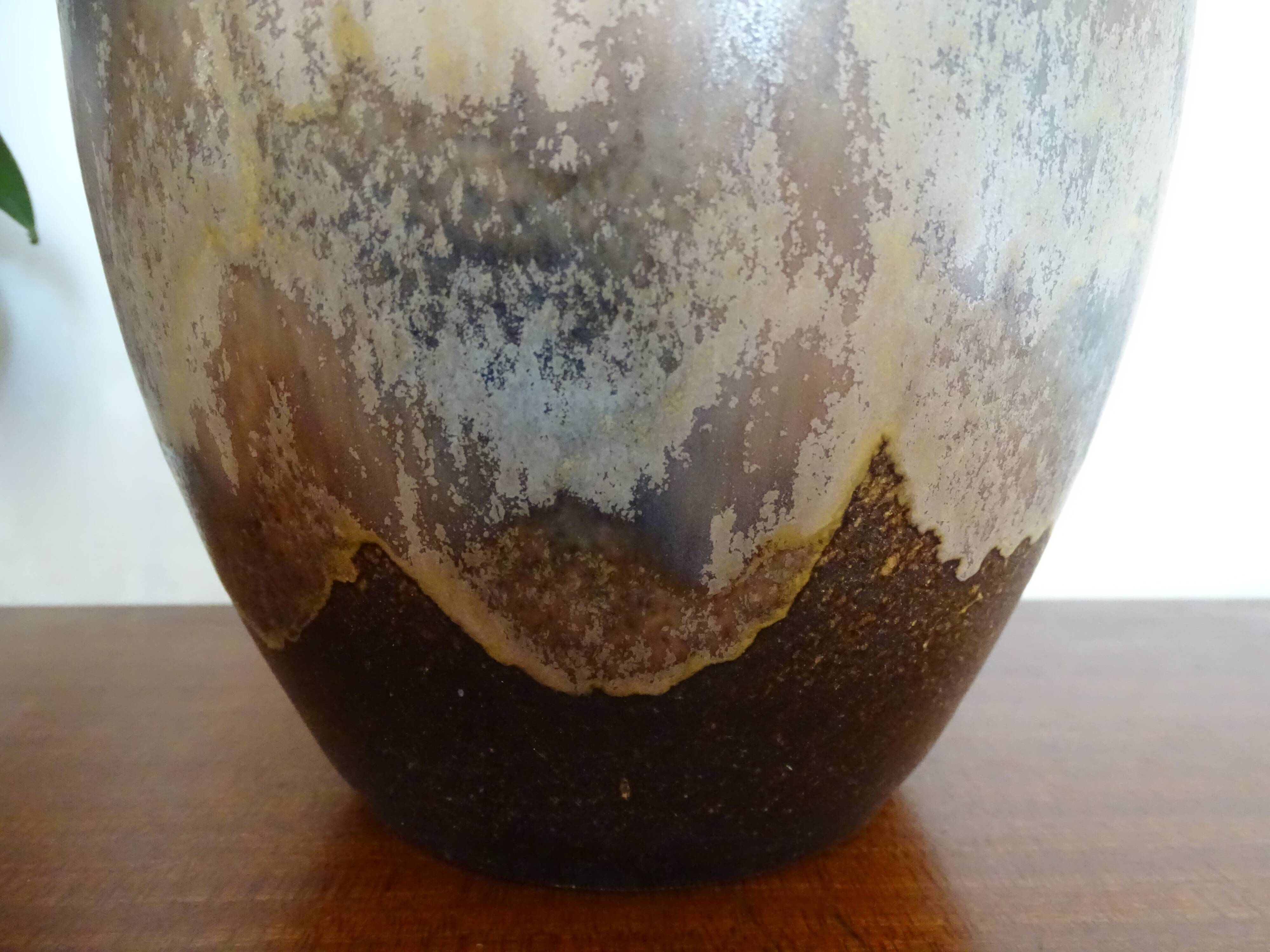 Vase en grès œuf d'allien  1960 vintage - Germany Dumler et Breiden