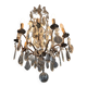 Bronze and crystal chandelier with 9 lights
