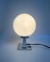 Lampe boule Space Age en opaline blanche et chrome, années 70
