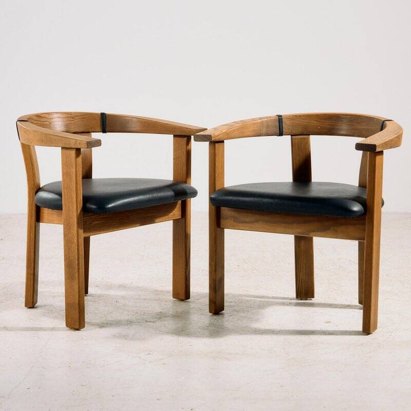 Vintage Oak Armchair by Lars Gangsø, 1970s