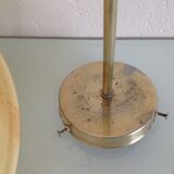 Vintage marbled glass globe ceiling light 50s 60s