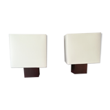Pair of light bulb wall lamps