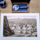 Bastia, vintage Corsica, photo plate printed in 1935.