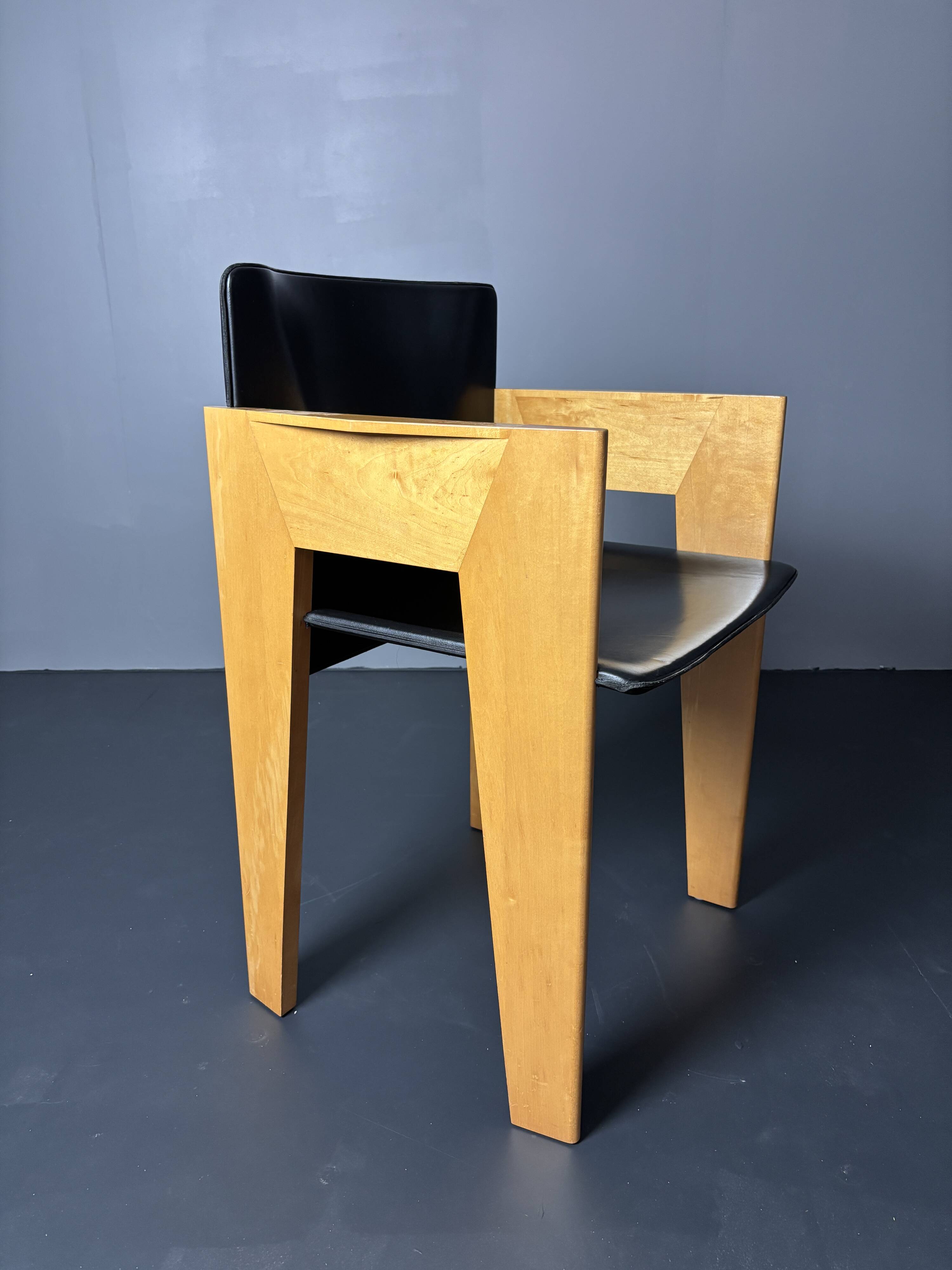 set 6 Modernist dining chairs by Arnold Merckx for Arco, Dutch design 1980s