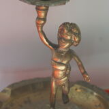 Brass angel candle holder