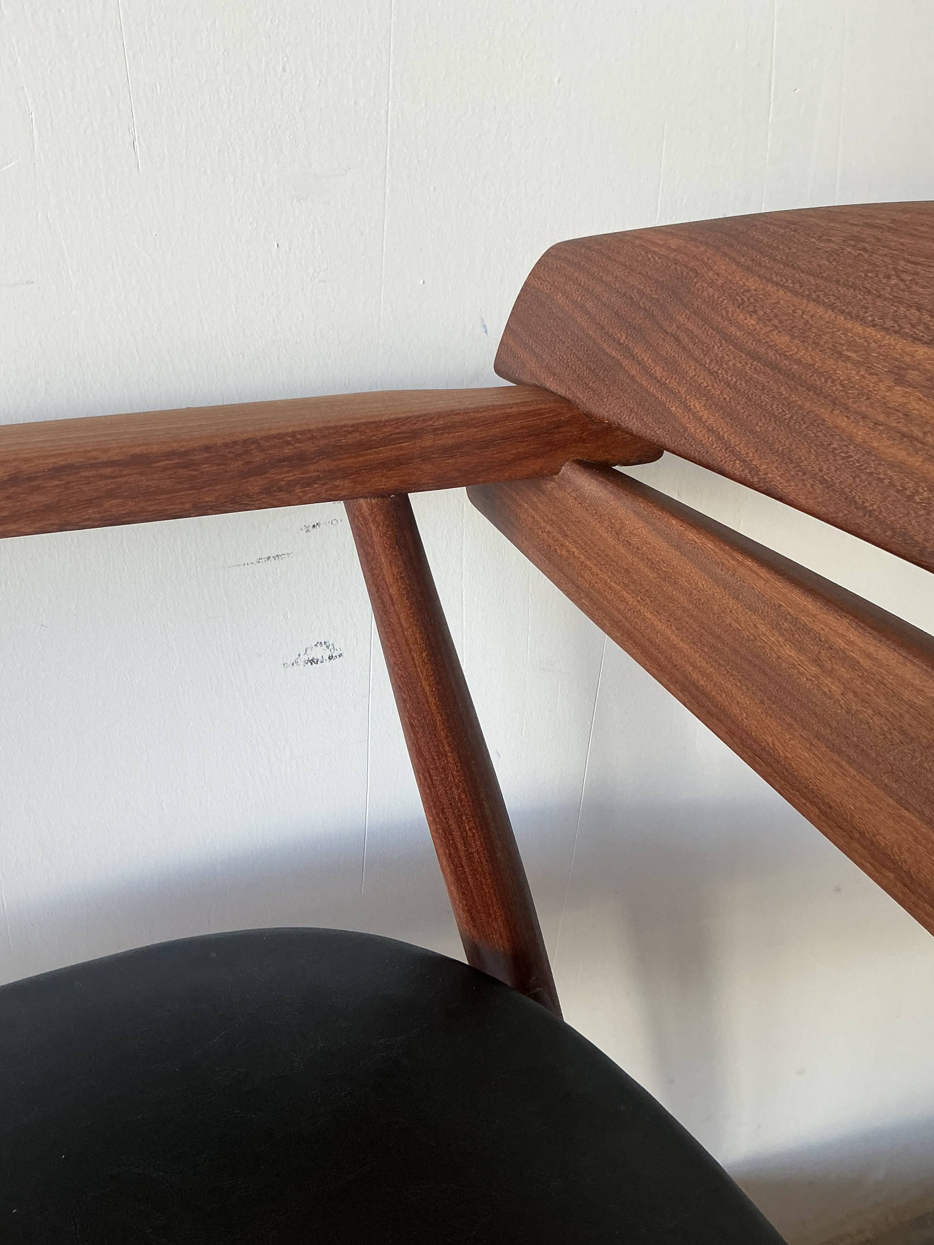 Fauteuil de bureau danois en teck