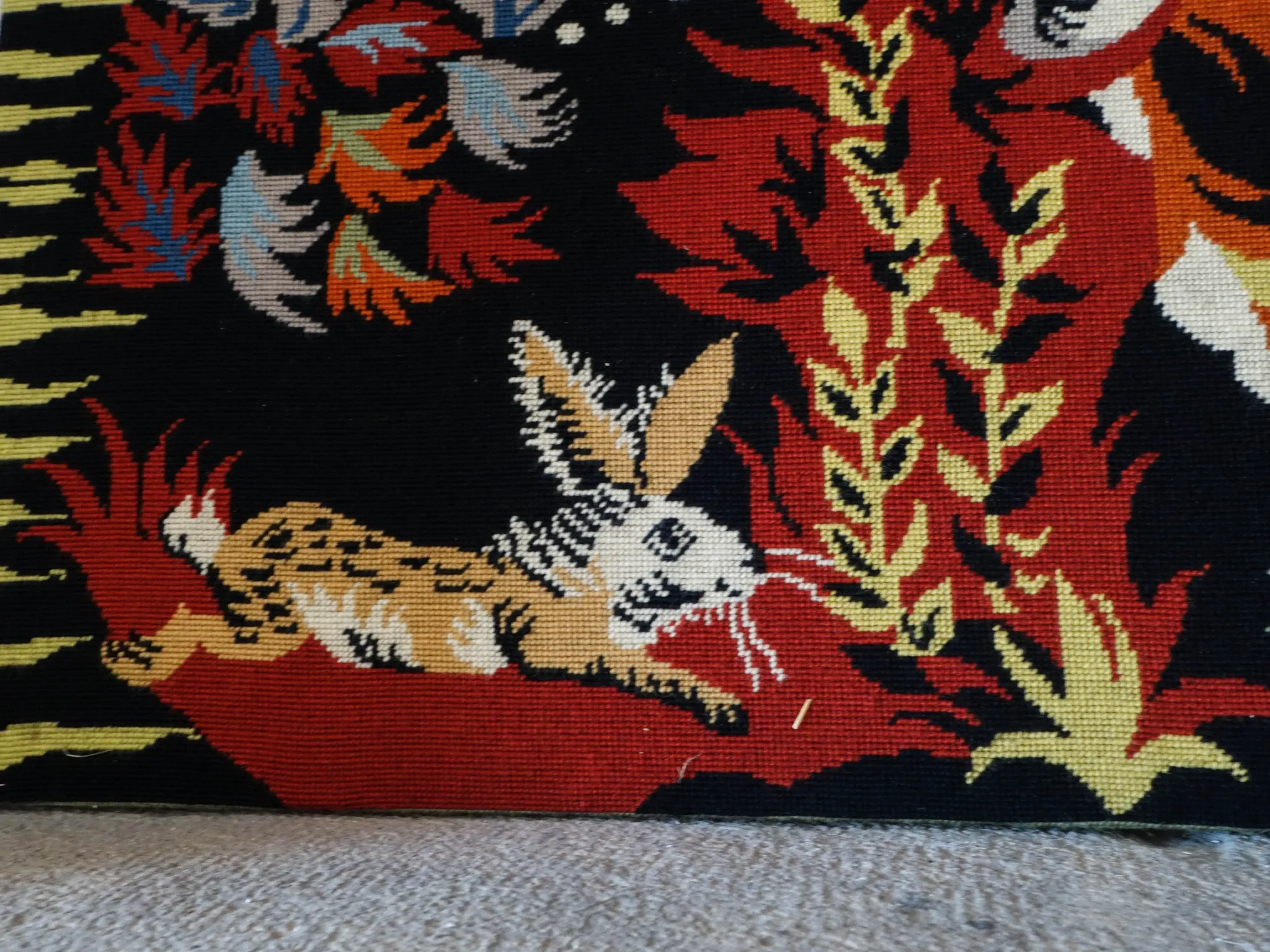 Large tapestry in the style of Jean Lurçat