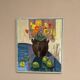 Swedish Oil on Canvas – “Apples and Flowers” – Vintage & Framed