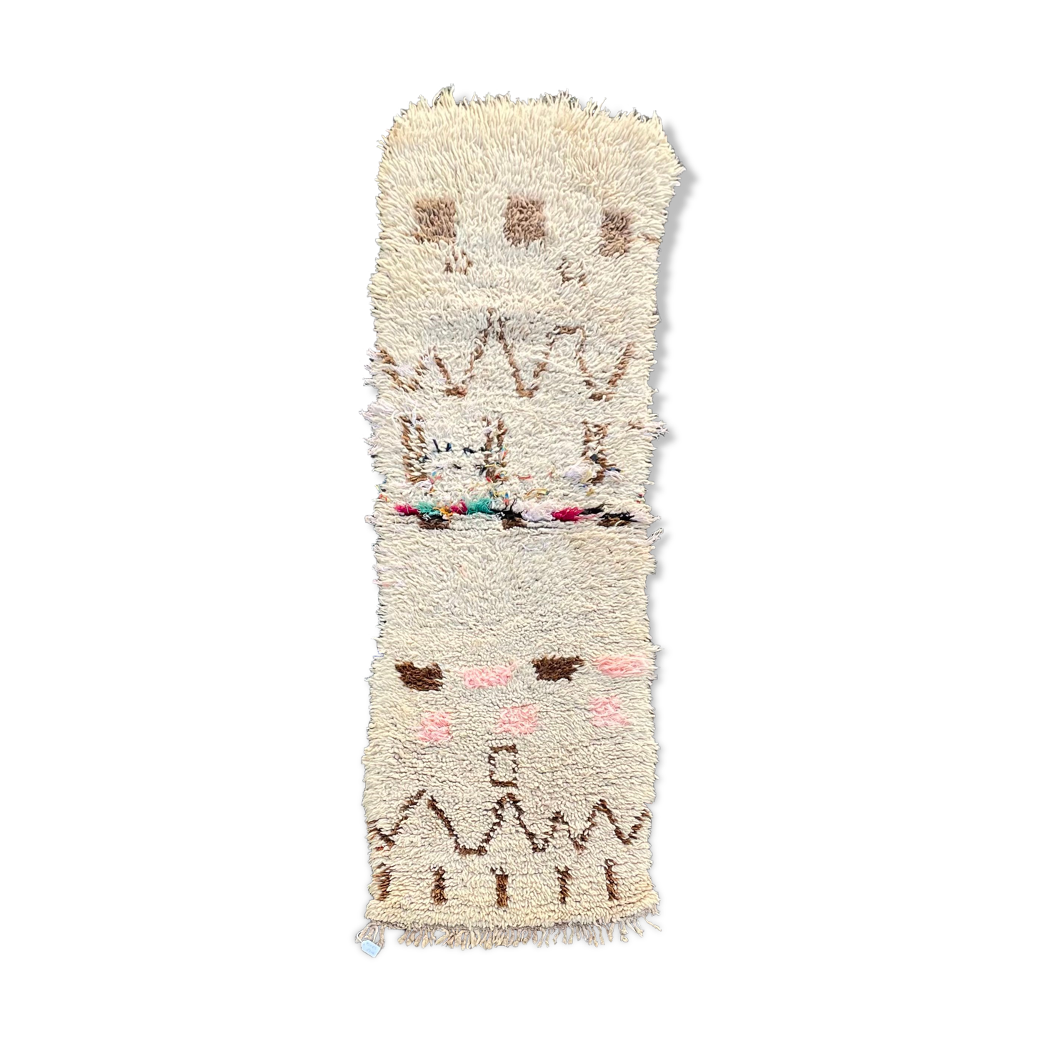 Berber carpet Azilal vintage 65x195