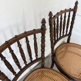 Série 4 chaises bistrot cannage Fischel n019