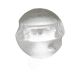 Glass industrial wall lamp, DZPE, Poland, 1970s.