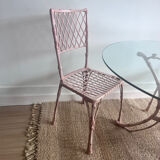 ‘Faux Bamboo garden set table and 4 chairs