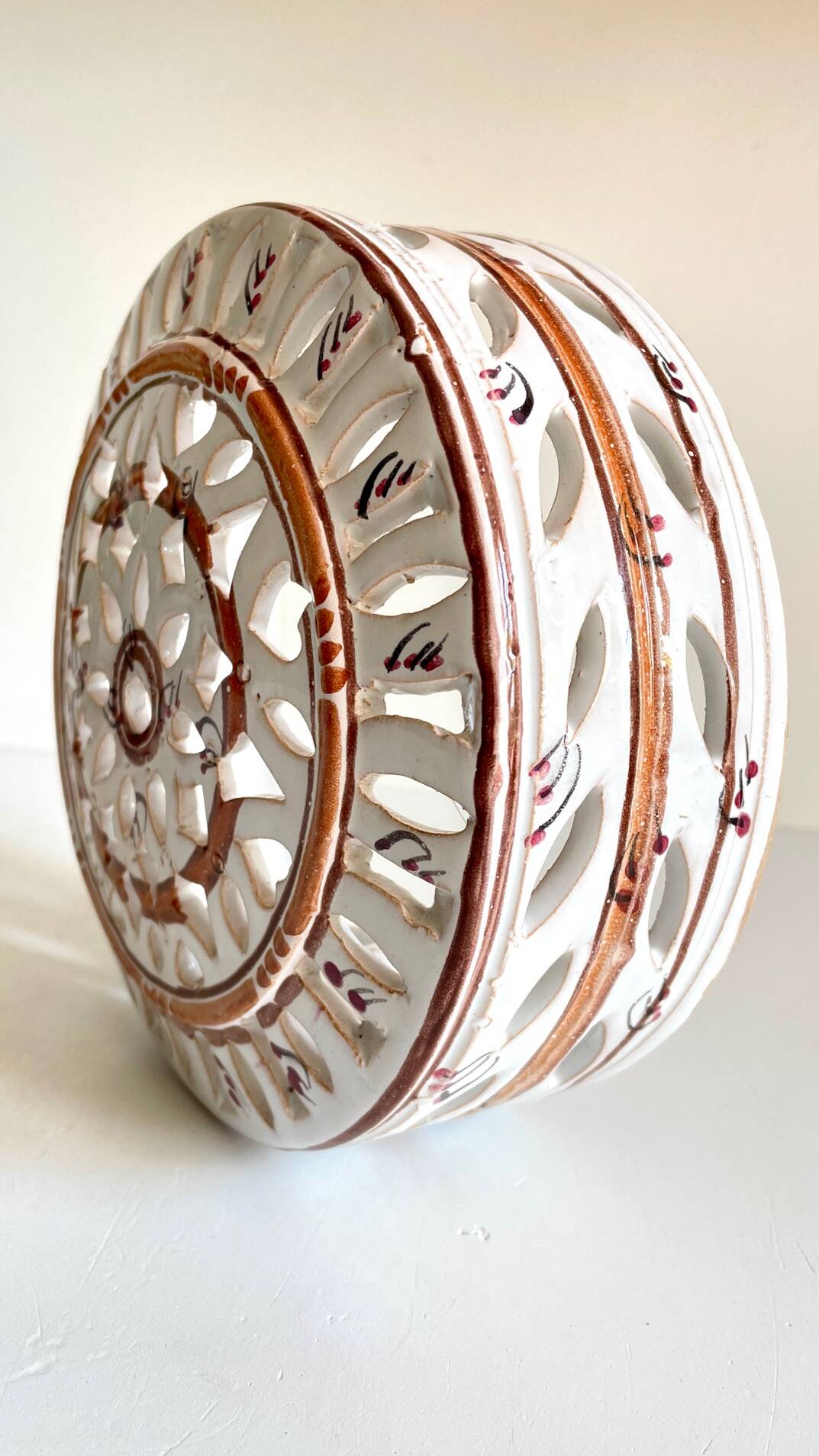 Handcrafted ceramic wall light