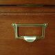 Mahogany notary desk with flaps