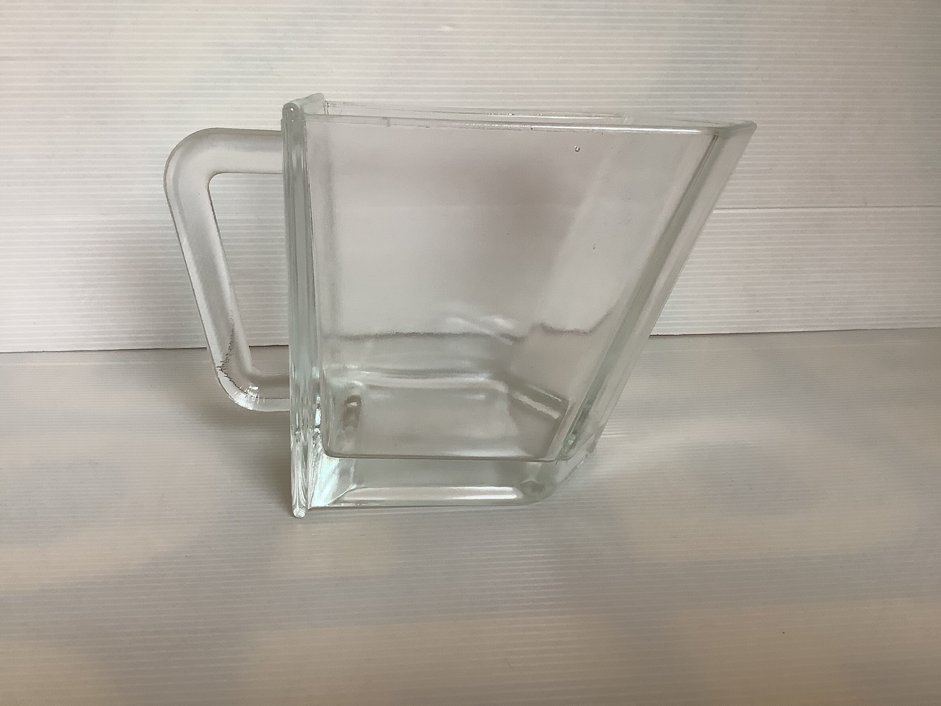 Old thick glass drawer tray