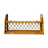 Rattan shelf