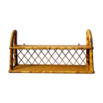 Rattan shelf