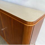 Sideboard and Matching Decorative Art Piece from the Cruise Liner "SS Rotterdam"