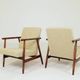 Pair de fauteuils vintage vert nebula 1970s