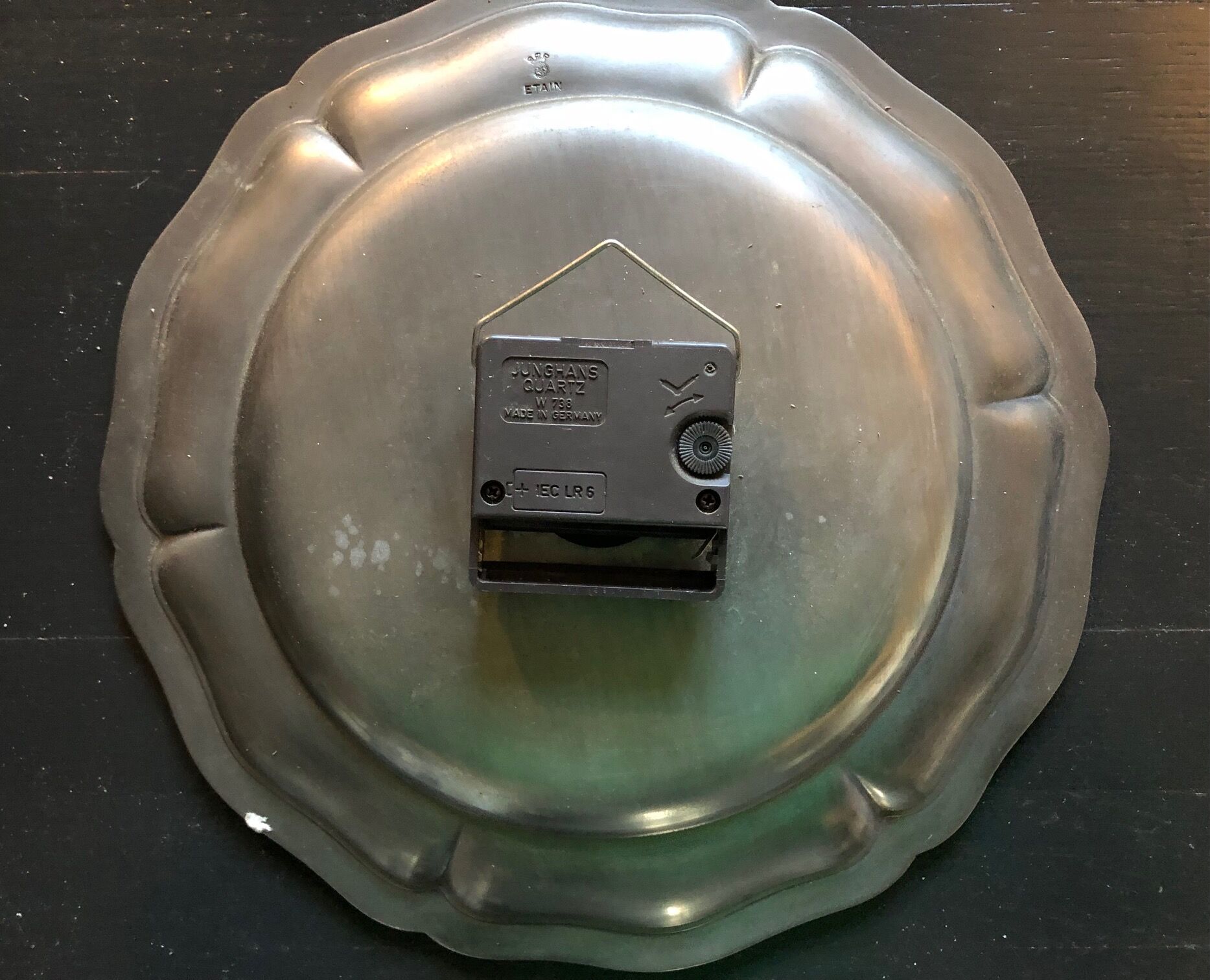 Tin wall clock, from the 70s