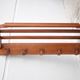 German wooden coat rack attributed to Bruno Paul, vintage coat rack, wall coat rack, woode