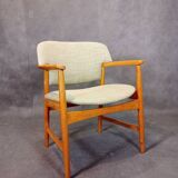 Larsen & Madsen designer armchair by Fritz Hansen, Vintage Scandinavian 1960s