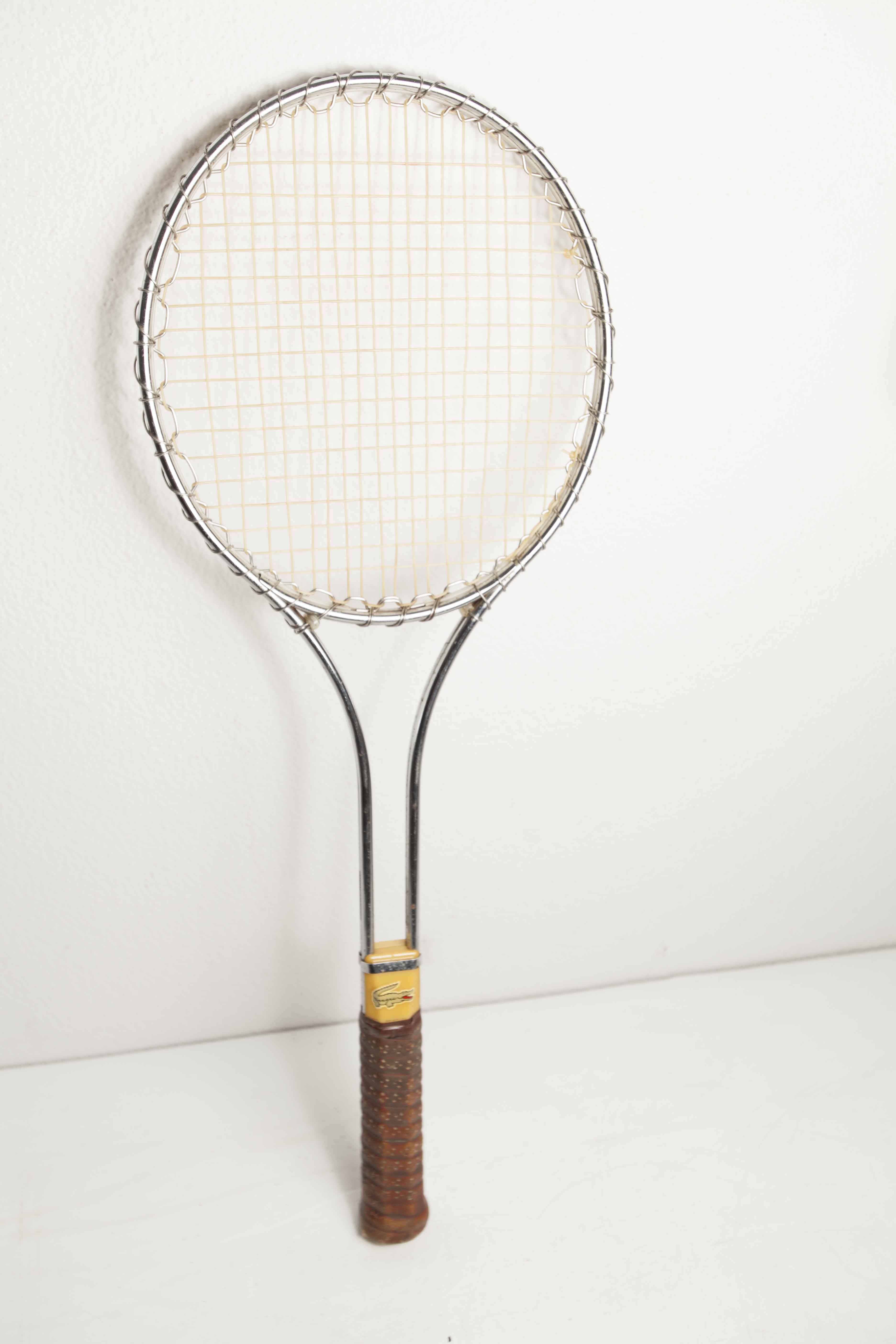 Jimmy Connors tennis racket collector's shirt Lacoste 1970