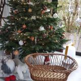 Berceau rotin poupée