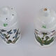 set salt pepper mustard, pot faience Portmairion made in England décor Botanic Garden