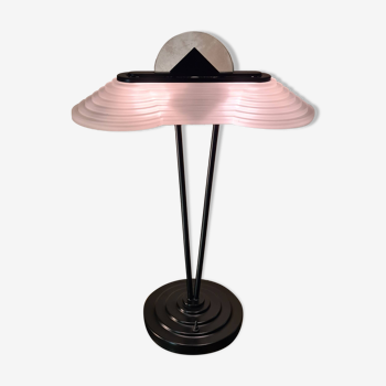 Lampe  de bureau memphis stijl   style milan ,verre moulé  art nouveau  1970 a 80