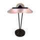 Memphis stijl milan style desk lamp, art nouveau molded glass 1970 to 80