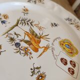 Plate Reproduction 18th Moustiers signed