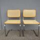 Pair of Cesca B32 Marcel Breuer chairs