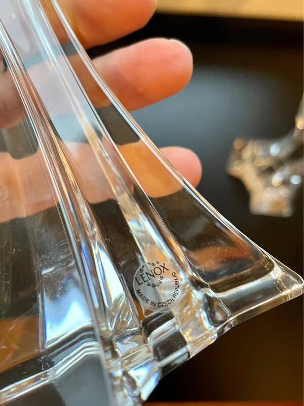 Lenox Crystal Candlestick Duo