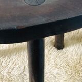 Pair of brutalist tripod stools