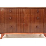 Scandinavian mahogany chest of drawers, Swedish modern, Sweden, 1940