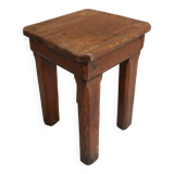 Industrial wooden side table