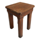 Industrial wooden side table