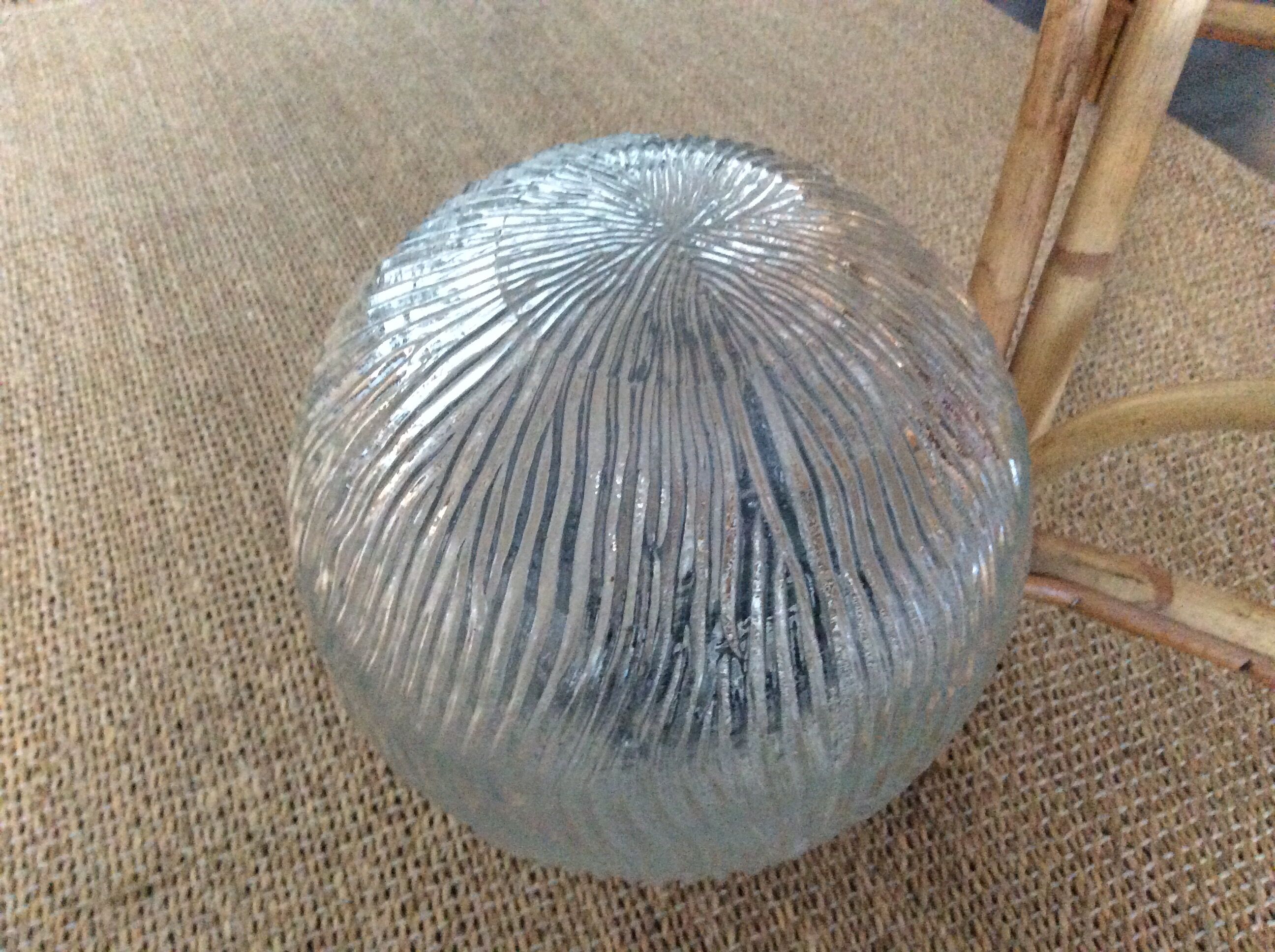 Glass ball globe wall lamp