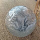 Glass ball globe wall lamp
