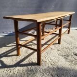 Farmhouse bench-table with a natural feel