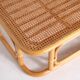 Large coffee table in rattan and cane.