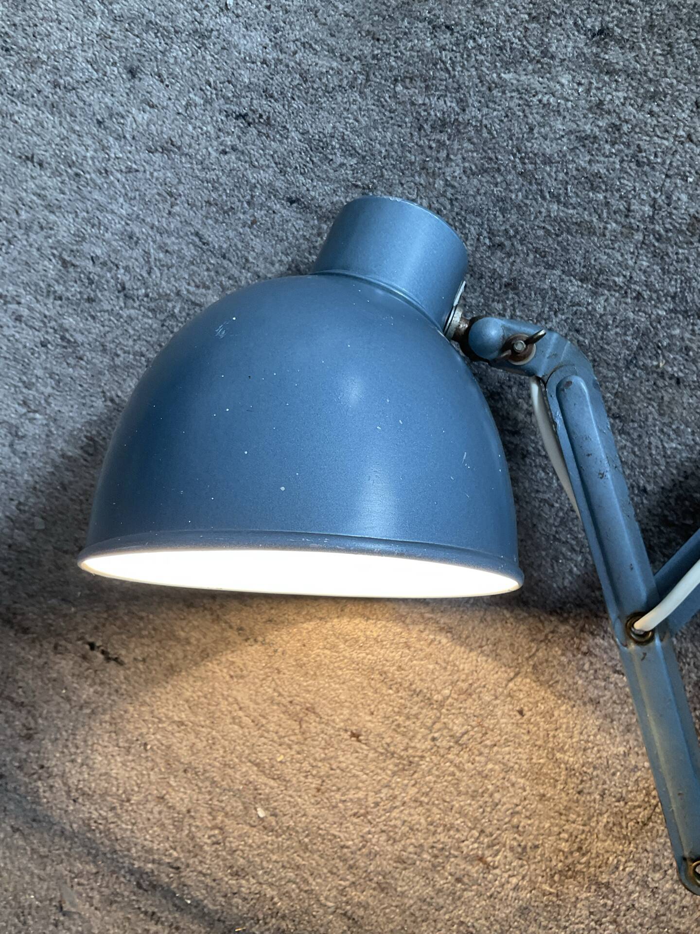 Industrial scissors wall lamp from the 1960s.