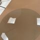 Round dining table chrome and glass / italy, 1980s