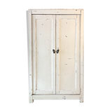 Armoire parisienne patine blanche
